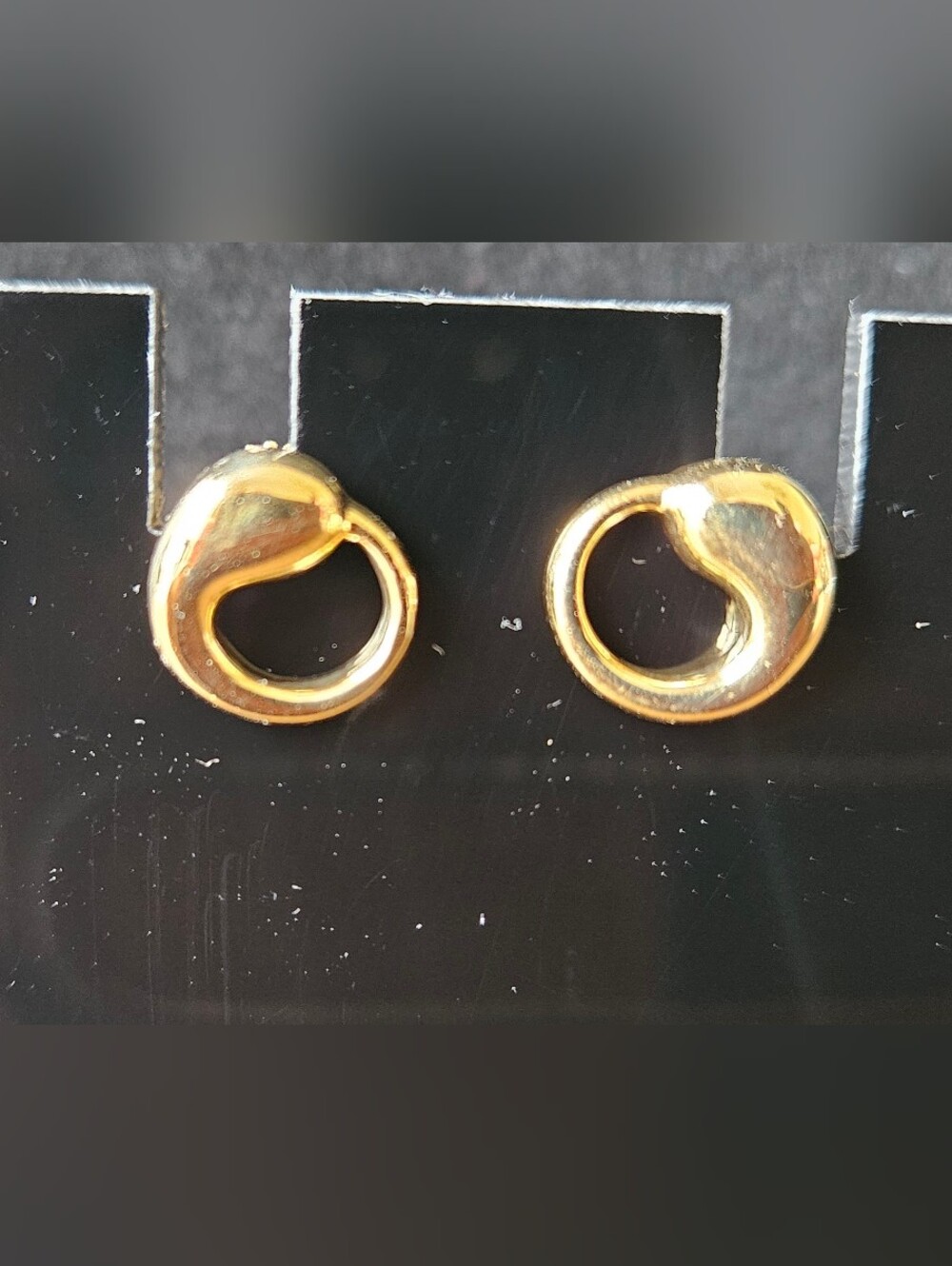 WOW! Tiffany & Co 18k YG Elsa Peretti Eternal Circle Earrings